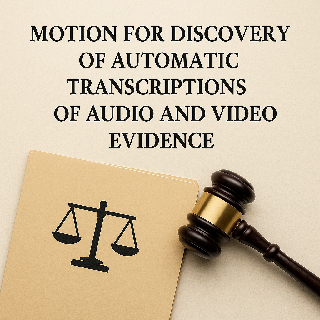Unlocking Justice: Why Defense Teams Must Demand Axon’s Auto-Generated Transcripts